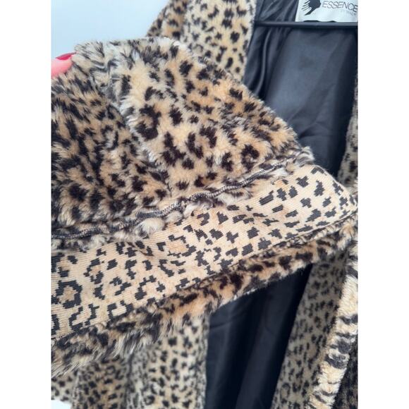 VTG Essence by Mail Jacket Leopard Print w Matching Hat Cheetah - Picture 10 of 15